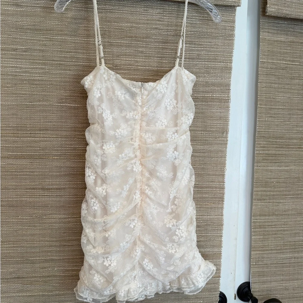 Princess Polly Cream Floral Mini Dress - Picture 3 of 10